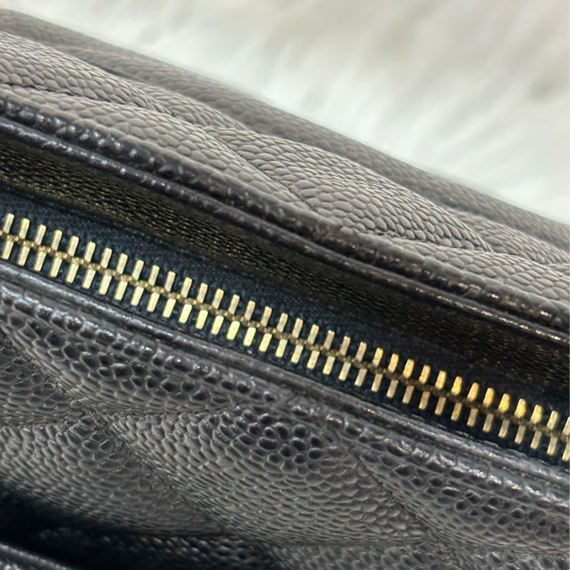 Chanel 1804 GST BOOKTOTE 黑色荔枝皮 金幣包 肩背包 手提包 托特包-28