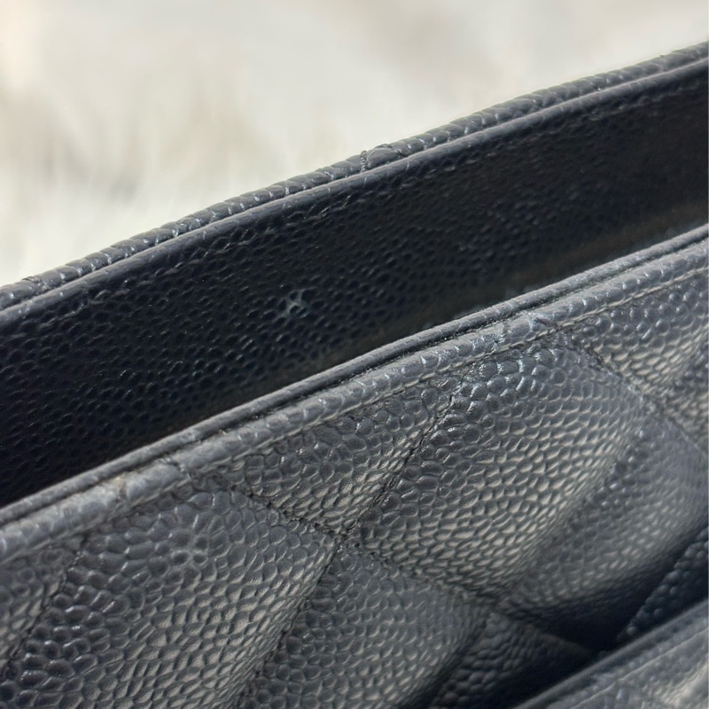 Chanel 1804 GST BOOKTOTE 黑色荔枝皮 金幣包 肩背包 手提包 托特包-29