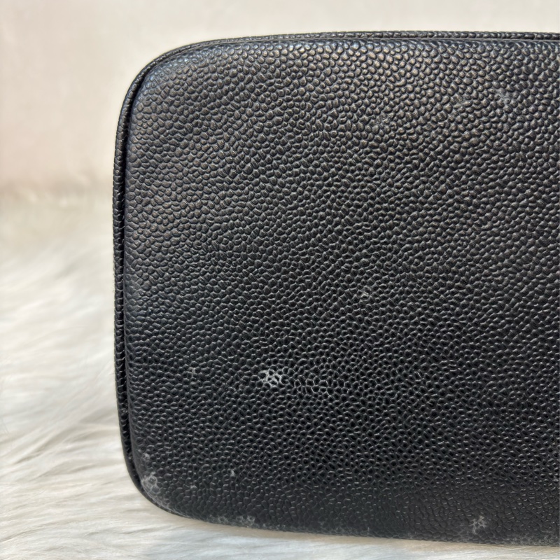 Chanel 1804 GST BOOKTOTE 黑色荔枝皮 金幣包 肩背包 手提包 托特包-34