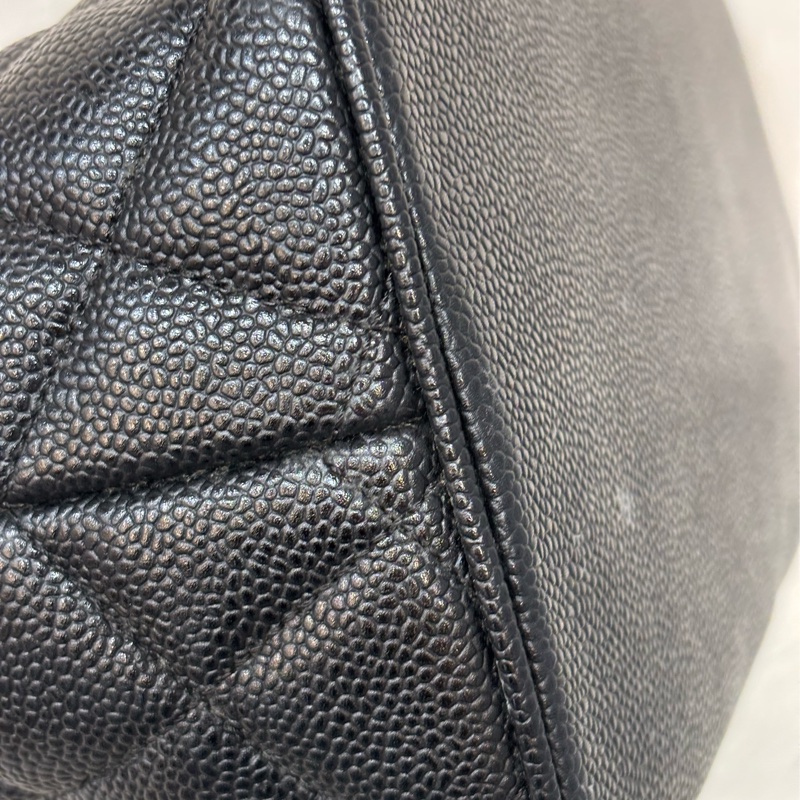 Chanel 1804 GST BOOKTOTE 黑色荔枝皮 金幣包 肩背包 手提包 托特包-37