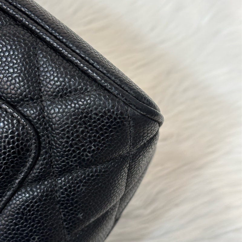 Chanel 1804 GST BOOKTOTE 黑色荔枝皮 金幣包 肩背包 手提包 托特包-41