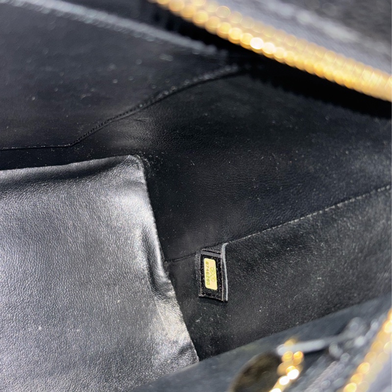 Chanel 1804 GST BOOKTOTE 黑色荔枝皮 金幣包 肩背包 手提包 托特包-46