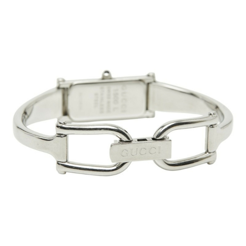 Gucci 1500L 石英腕錶，黑色錶盤，不鏽鋼錶殼，女款-2