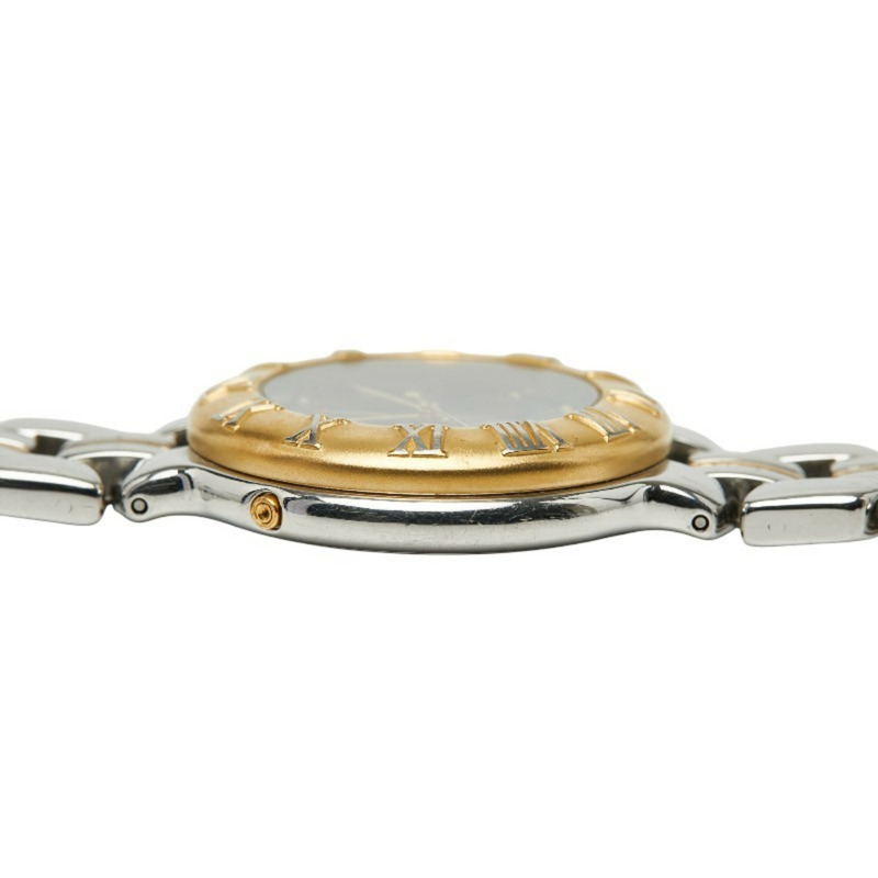 芬迪男士腕錶，920G石英機芯，海軍藍錶盤，不鏽鋼鍍層-5