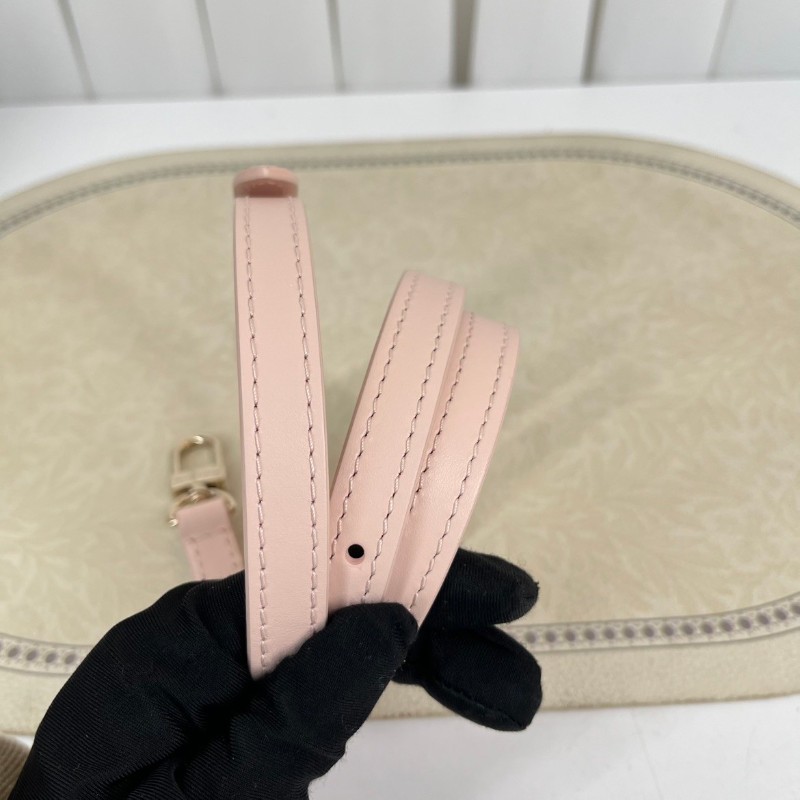 LV路易威登  芯片款 谷愛凌小號 SIDE TRUNK 可拆卸可調節肩帶S-Lock 鎖扣軟盒子 牛皮革 斜挎單肩包手提包 小號 女款 粉紅色-28