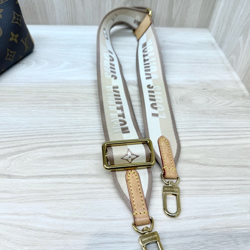 LV原花奶茶寬背帶紅內Speedy20波士頓包M46222-8