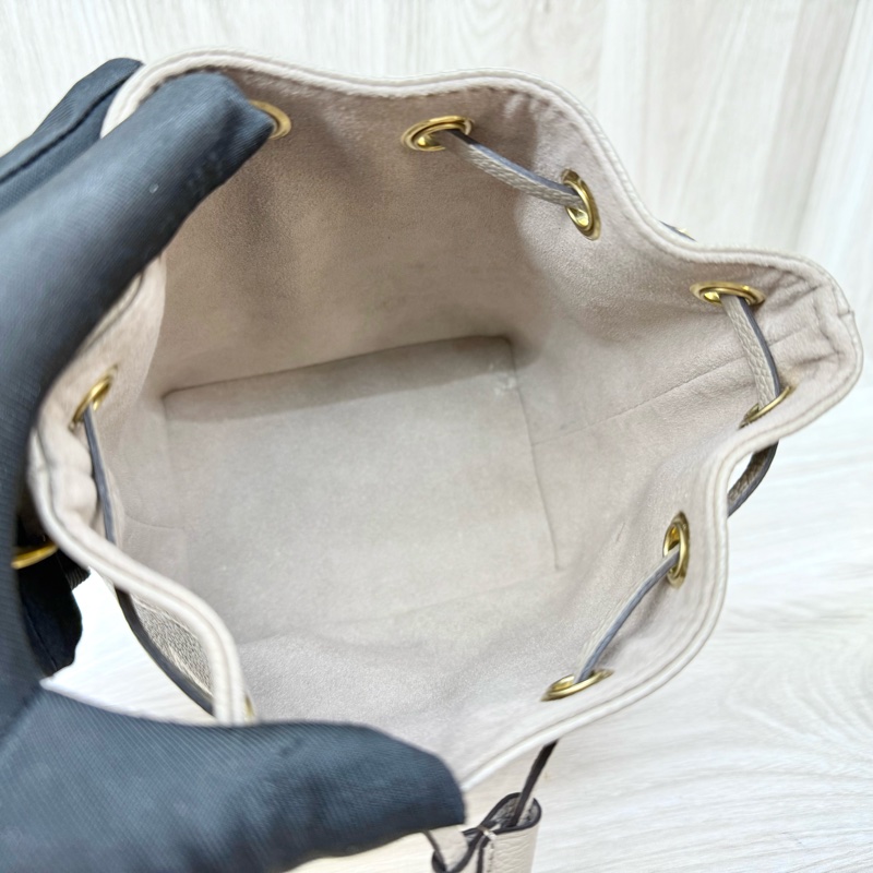 LV斑鳩灰牛皮壓紋Nano Noe水桶包/M46291-7