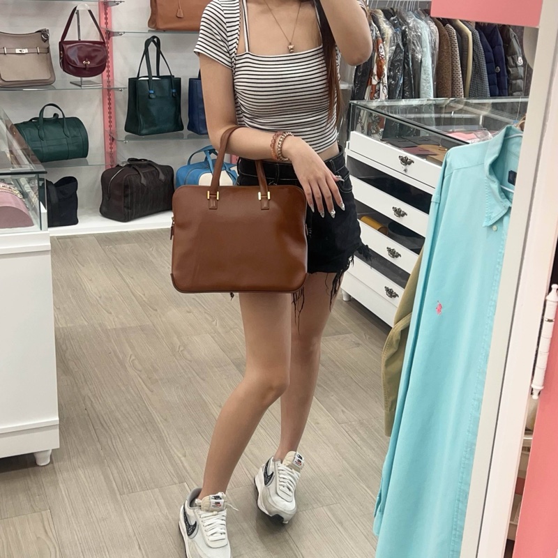 Hermès 手提通勤包 咖啡色-1