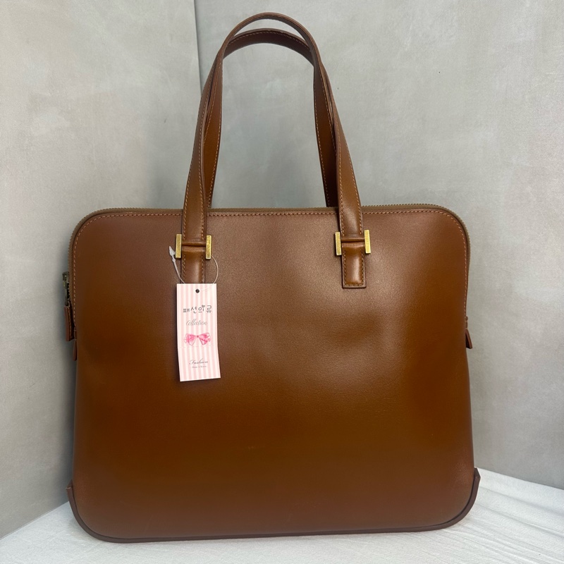 Hermès 手提通勤包 咖啡色-5