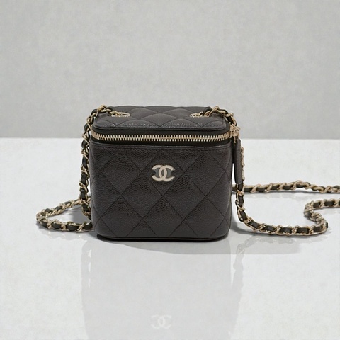 莉亞精品♡Chanel mini盒子包 黑 二手美包