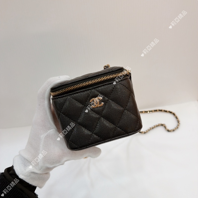 莉亞精品♡Chanel mini盒子包 黑 二手美包-1