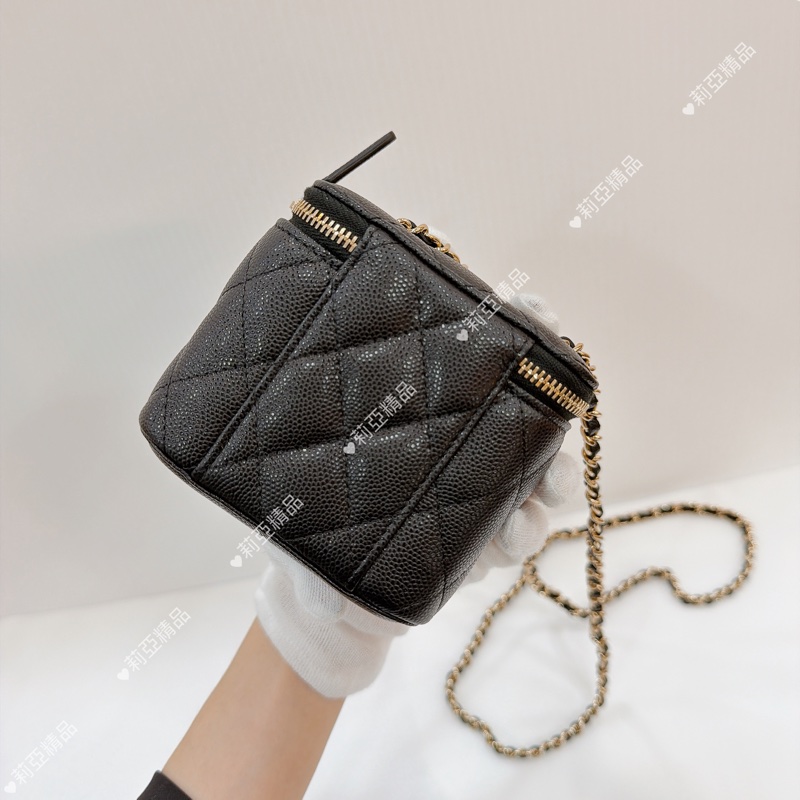 莉亞精品♡Chanel mini盒子包 黑 二手美包-2