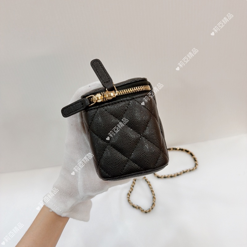 莉亞精品♡Chanel mini盒子包 黑 二手美包-3