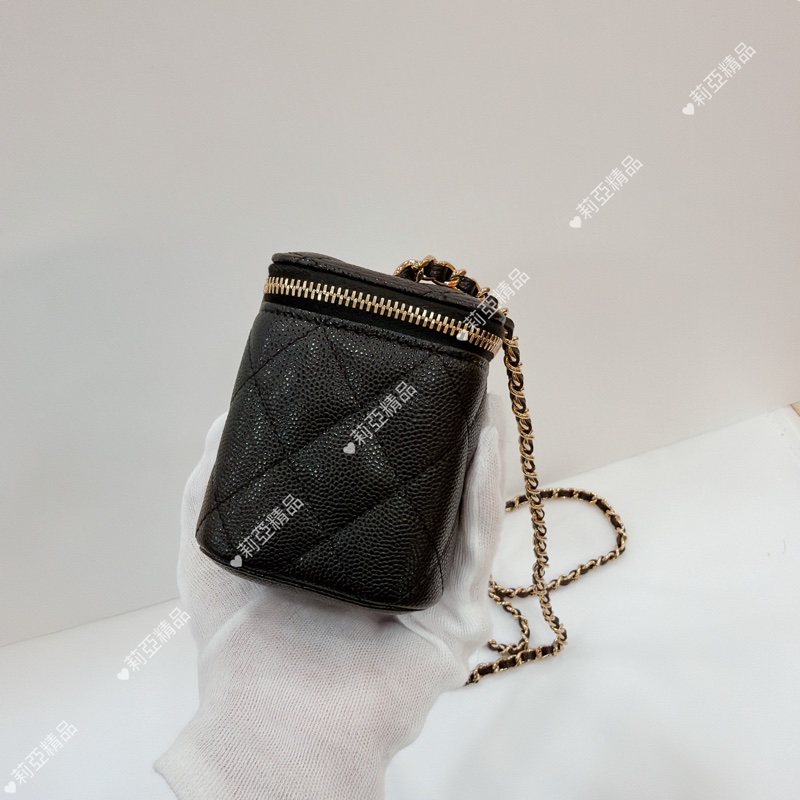 莉亞精品♡Chanel mini盒子包 黑 二手美包-4