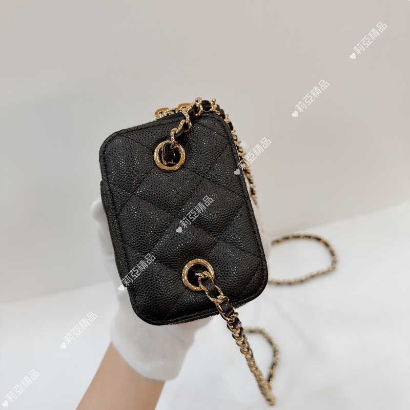 莉亞精品♡Chanel mini盒子包 黑 二手美包-5