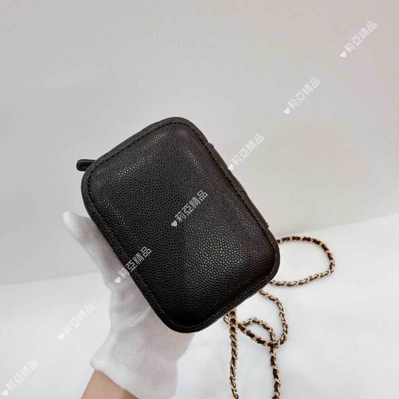 莉亞精品♡Chanel mini盒子包 黑 二手美包-6