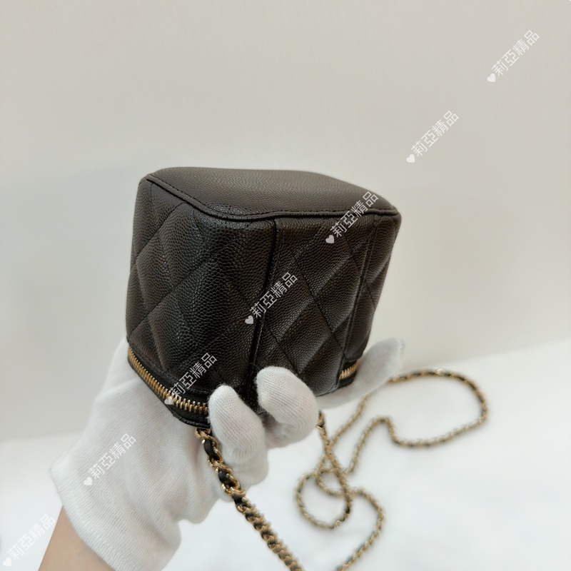 莉亞精品♡Chanel mini盒子包 黑 二手美包-8