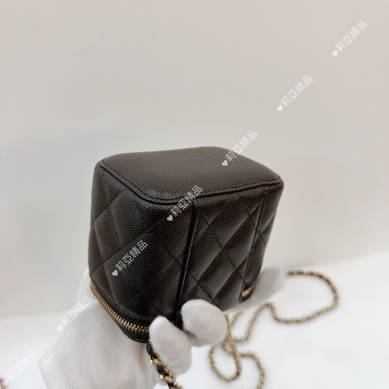 莉亞精品♡Chanel mini盒子包 黑 二手美包-10
