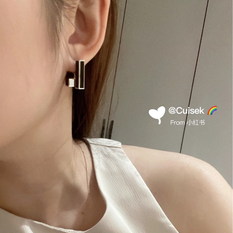 莉亞精品♡ Hermes Habascule 單邊H耳環 二手美品-1