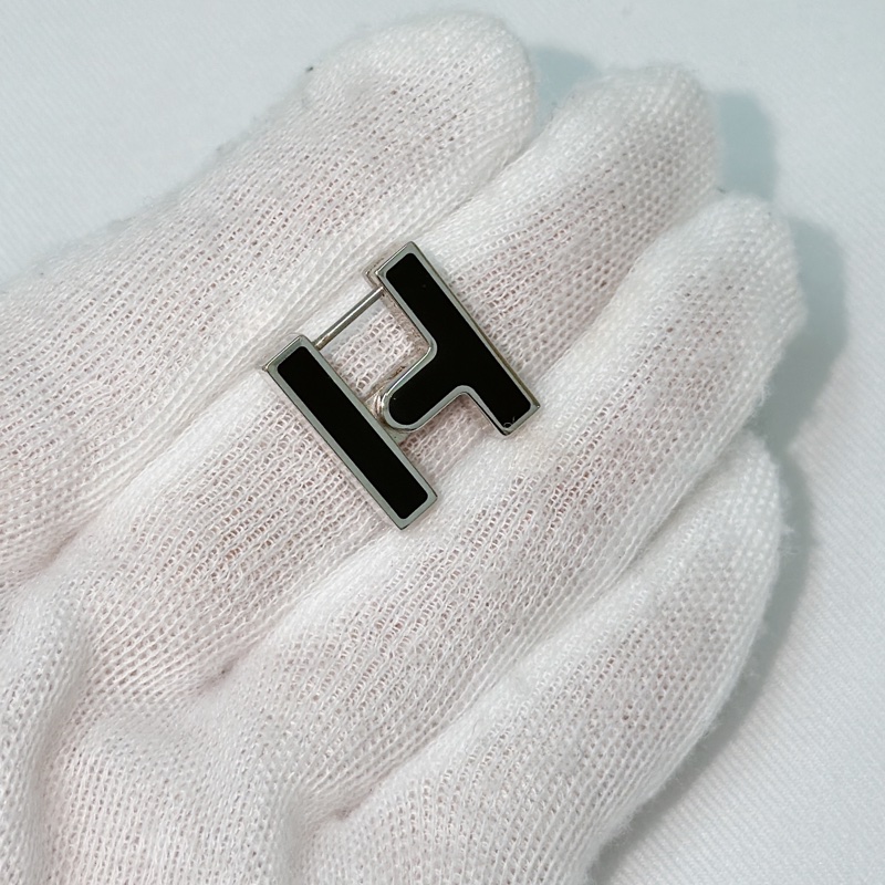 莉亞精品♡ Hermes Habascule 單邊H耳環 二手美品-2