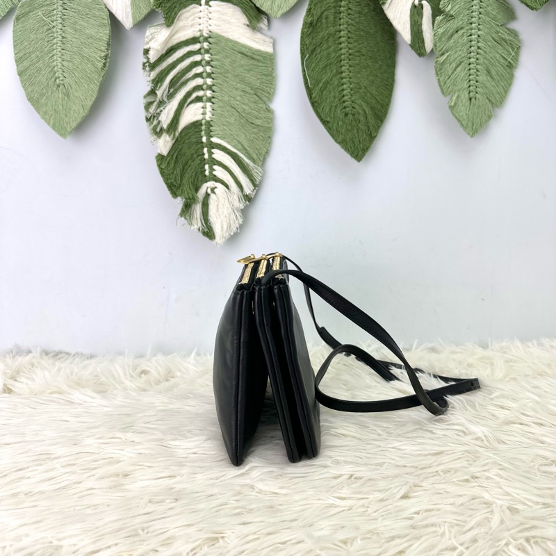CELINE Trio 3 in 1 黑金羊皮風琴包 Small Size 斜肩包-2