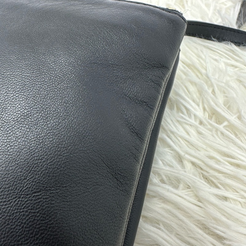 CELINE Trio 3 in 1 黑金羊皮風琴包 Small Size 斜肩包-6