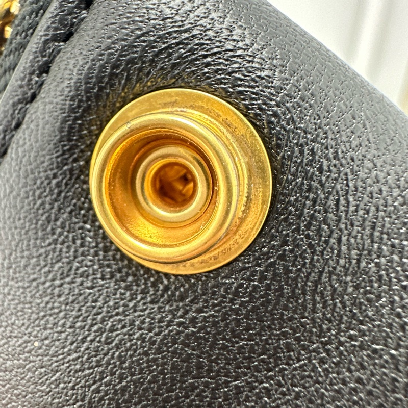 CELINE Trio 3 in 1 黑金羊皮風琴包 Small Size 斜肩包-11