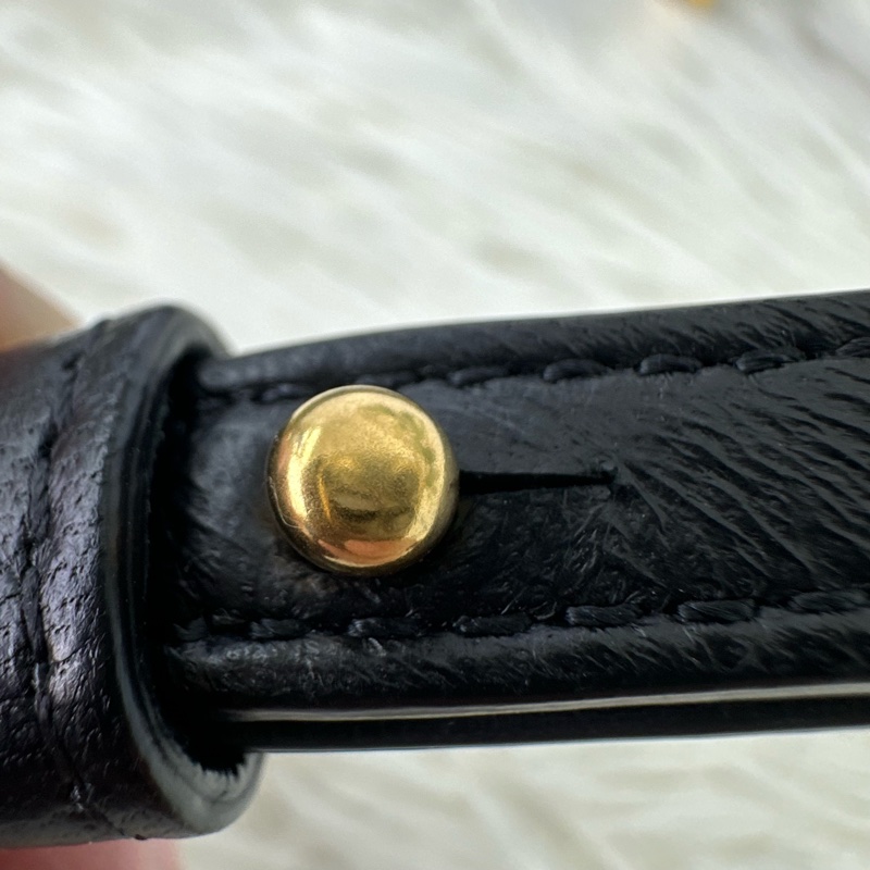 CELINE Trio 3 in 1 黑金羊皮風琴包 Small Size 斜肩包-13