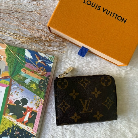 *日本限定* Noa Monogram 塗層帆布拉鍊短夾(粉色)