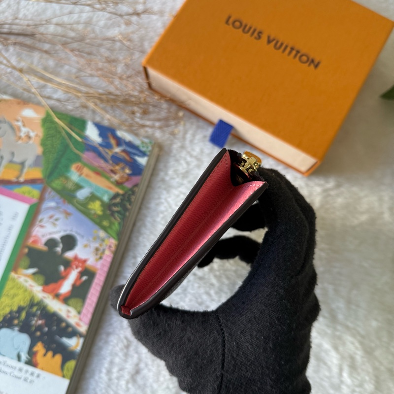 *日本限定* Noa Monogram 塗層帆布拉鍊短夾(粉色)-2