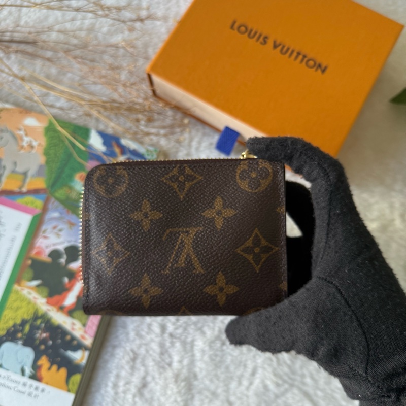 *日本限定* Noa Monogram 塗層帆布拉鍊短夾(粉色)-3