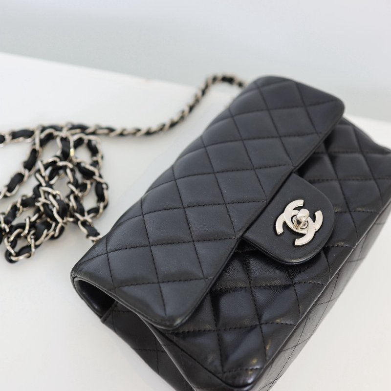 二手Chanel coco cf20 銀釦款-7