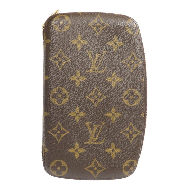 LOUIS VUITTON Monogram Agenda Jeode Travel Case金扣長錢包-0