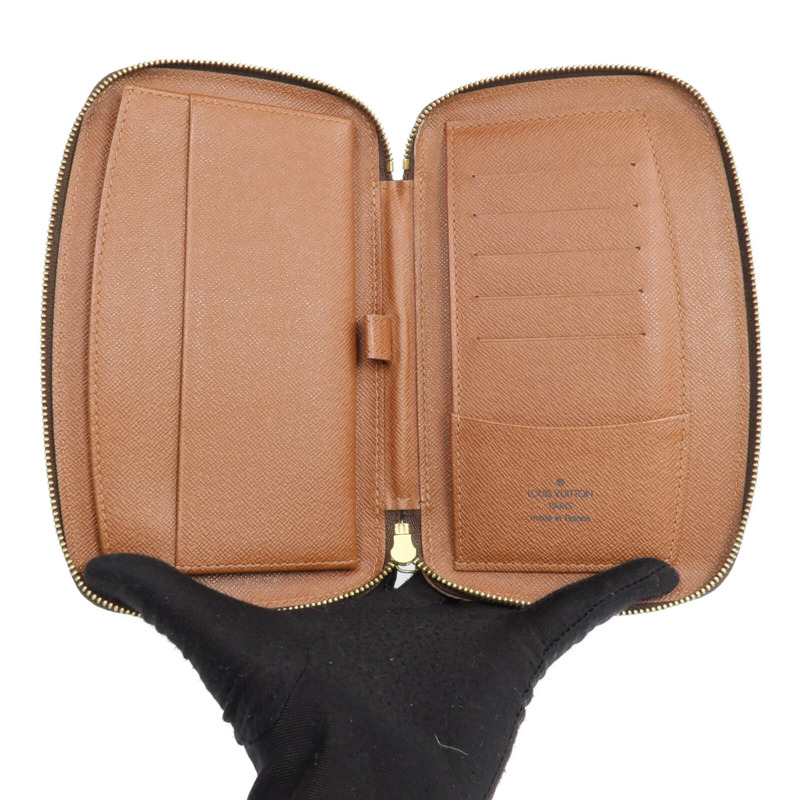 LOUIS VUITTON Monogram Agenda Jeode Travel Case金扣長錢包-11