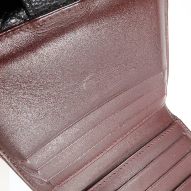 CHANEL 牛皮皮革Fold Wallet金扣錢包-15