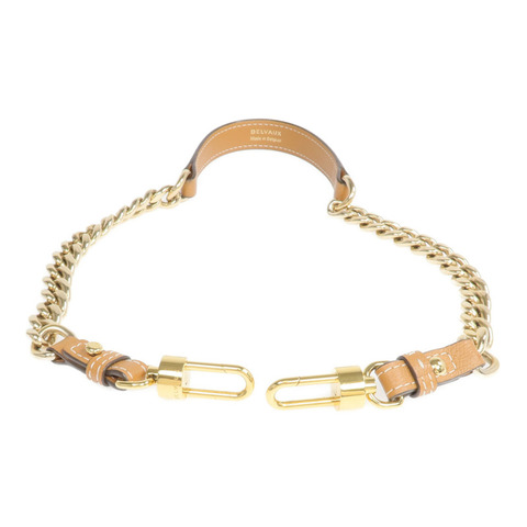 Delvaux 牛皮皮革Short D Chain Strap金扣鏈帶肩帶
