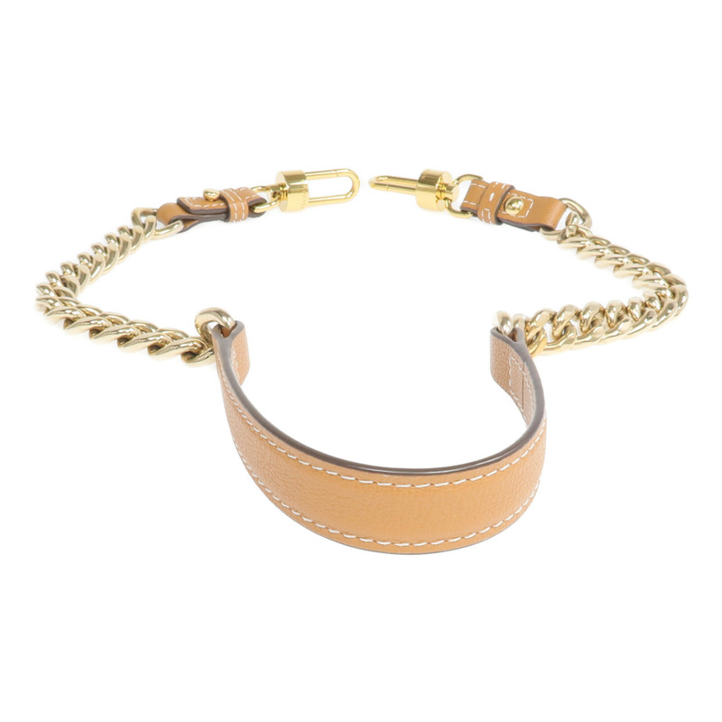 Delvaux 牛皮皮革Short D Chain Strap金扣鏈帶肩帶-2