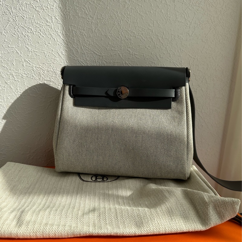 Hermes mini her bag 超美灰色-0