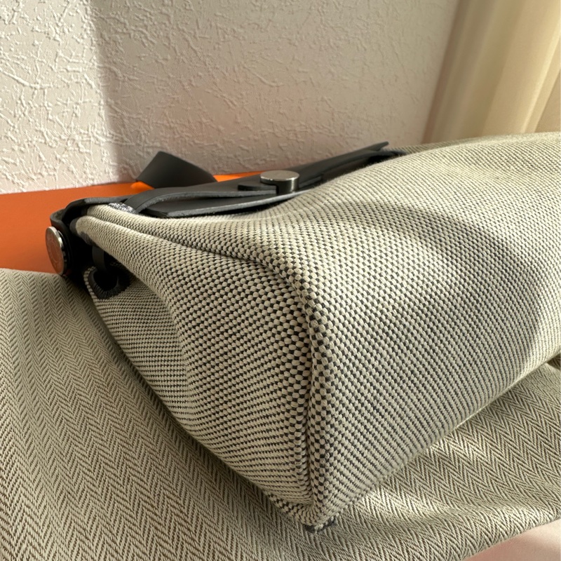 Hermes mini her bag 超美灰色-7