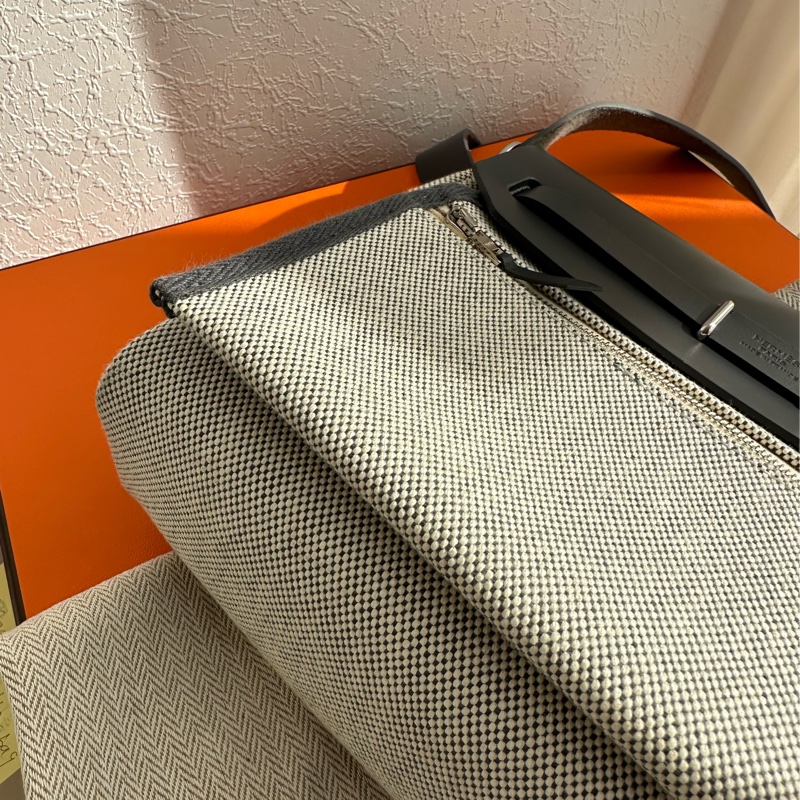 Hermes mini her bag 超美灰色-9