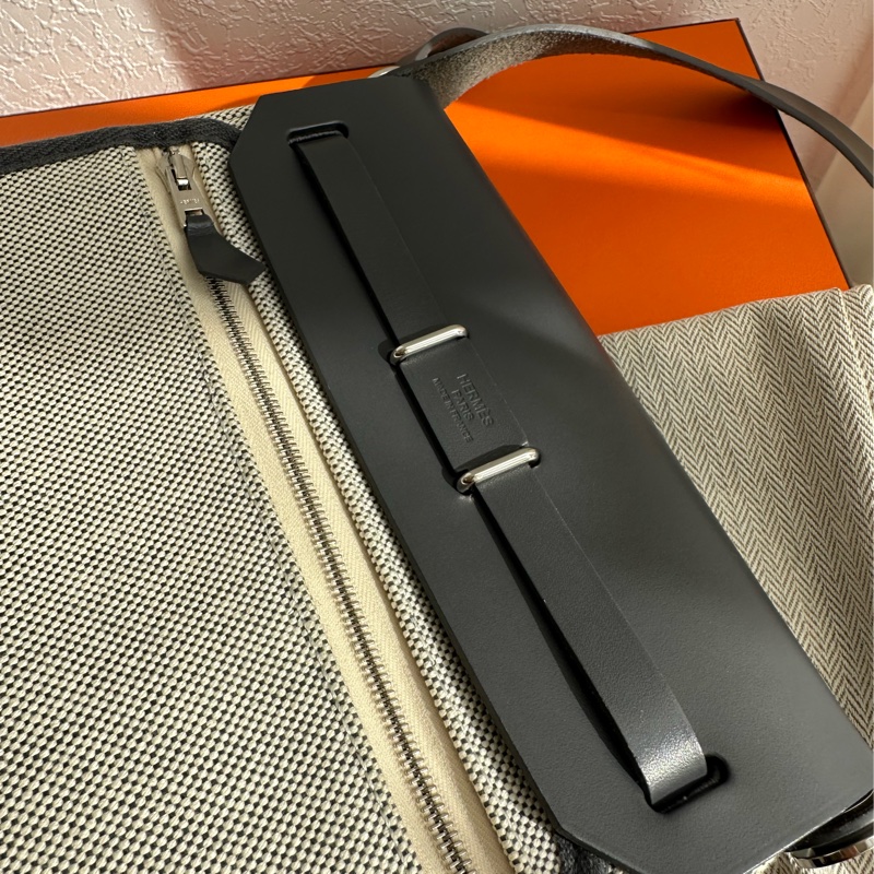 Hermes mini her bag 超美灰色-12