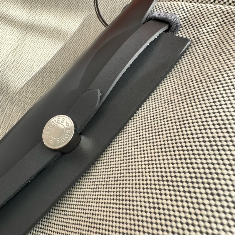 Hermes mini her bag 超美灰色-21