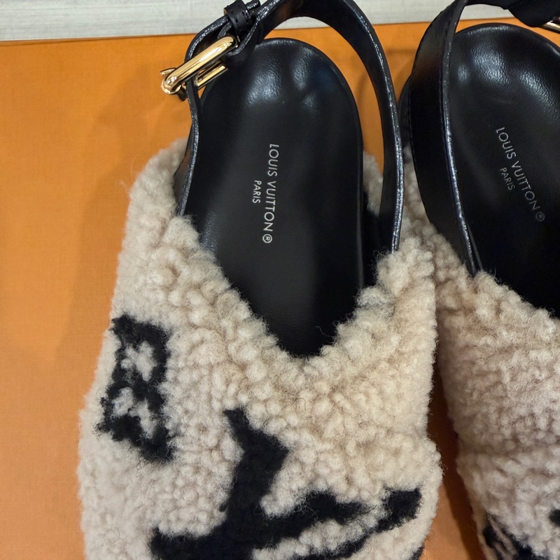 Lv 毛毛經典款 涼鞋-10