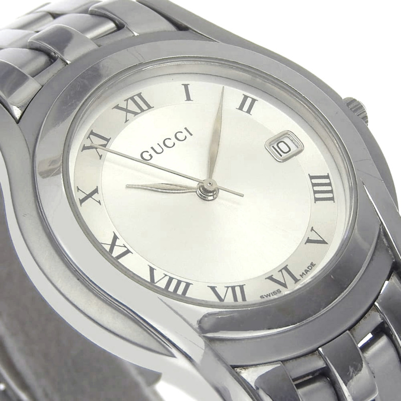Gucci G-Class 男士腕錶 5500米 不鏽鋼石英模擬銀色錶盤-2