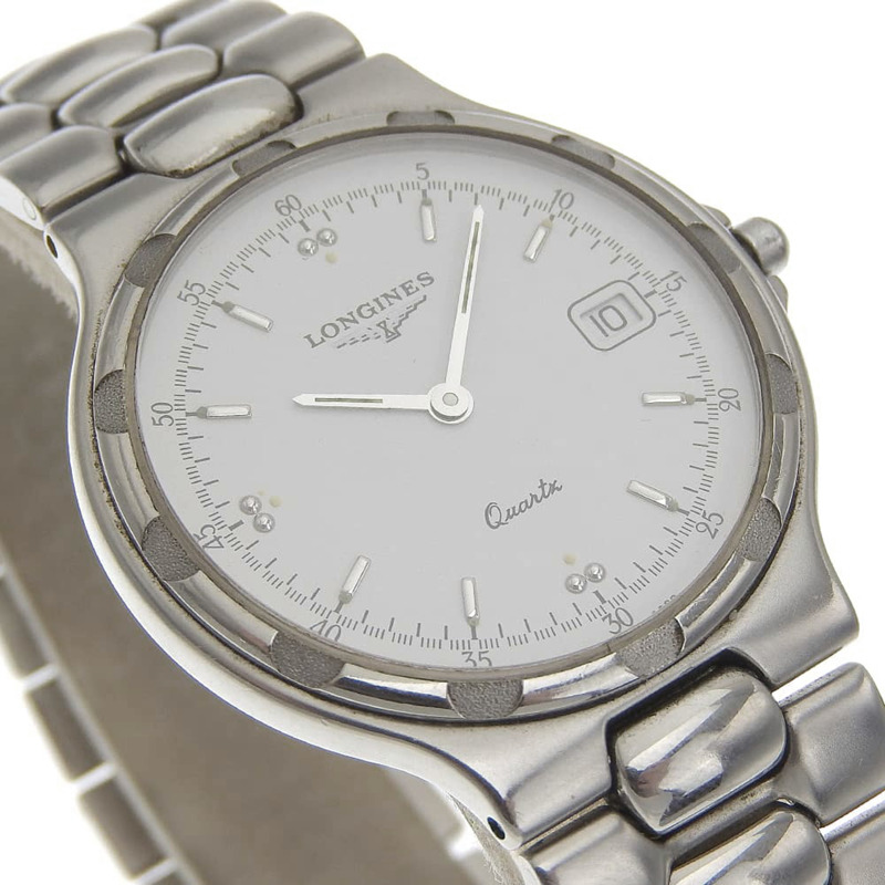 浪琴錶 Conquest 系列 L1.614.4 精鋼石英類比指針白色錶盤男士腕錶-2