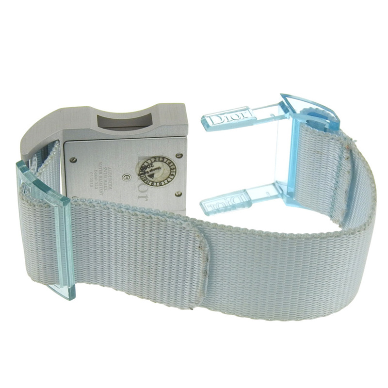 Dior Chris 47 女士腕錶 D100-322，鋁與尼龍錶殼，石英模擬機芯，銀色錶盤-4