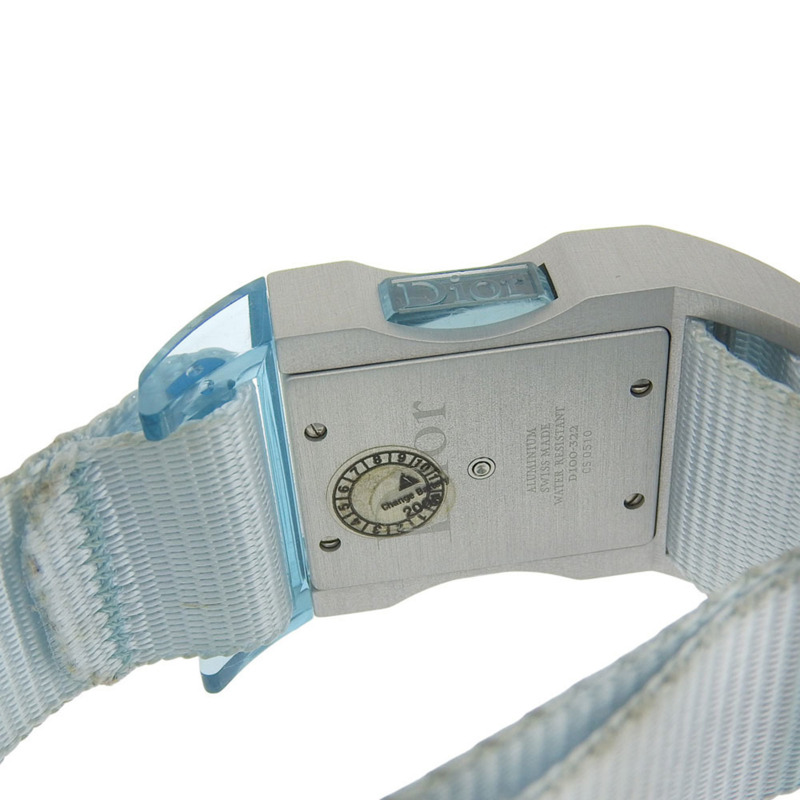 Dior Chris 47 女士腕錶 D100-322，鋁與尼龍錶殼，石英模擬機芯，銀色錶盤-6
