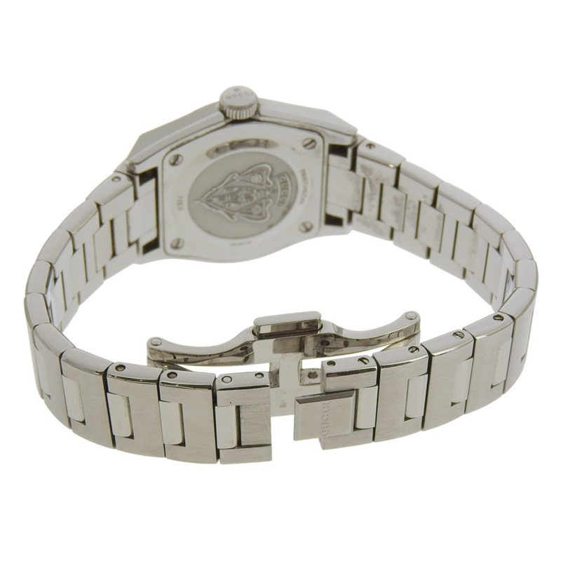 Gucci Pantheon 115.5 女士腕錶，不鏽鋼石英模擬銀色錶盤-4