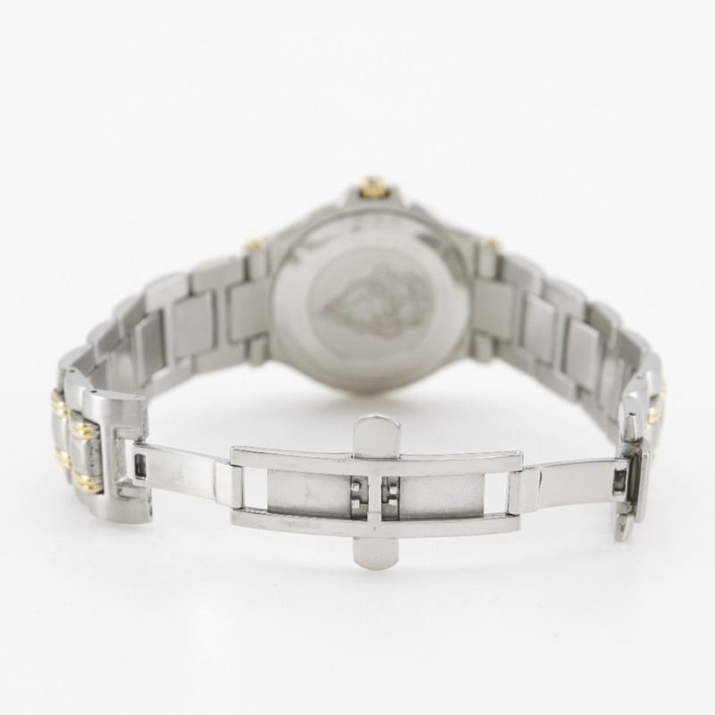 Gucci GUCCI 9040M 男士腕錶，不鏽鋼石英模擬錶殼，黑色錶盤-5