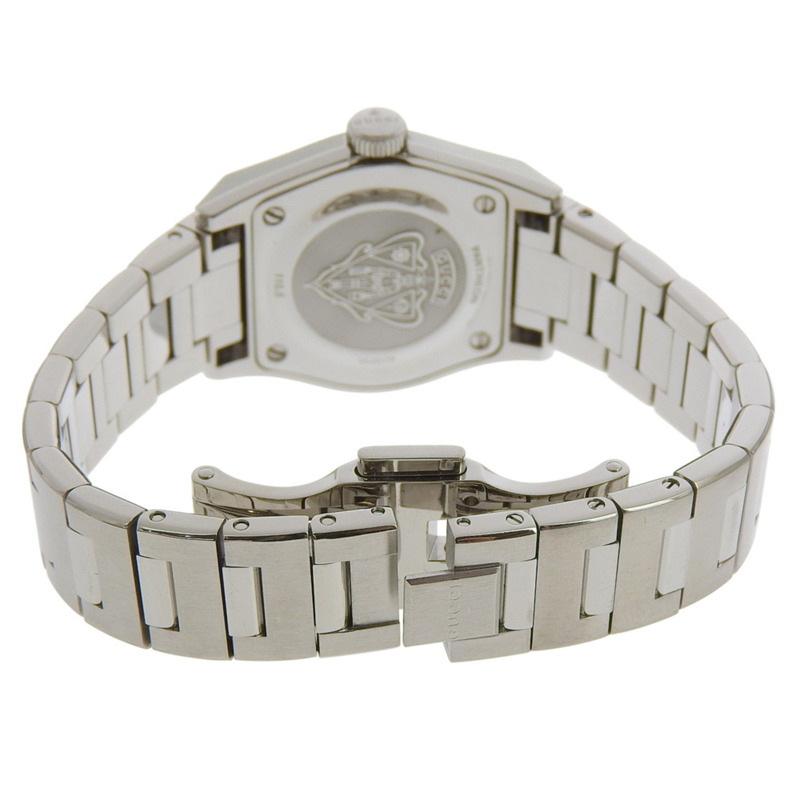 Gucci Pantheon 女士腕錶，115.5毫米不鏽鋼石英模擬銀色錶盤-4